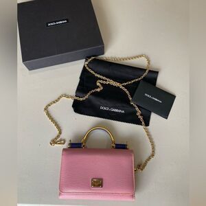 Dolce & Gabbana Pink Mini Bag with Structured Design